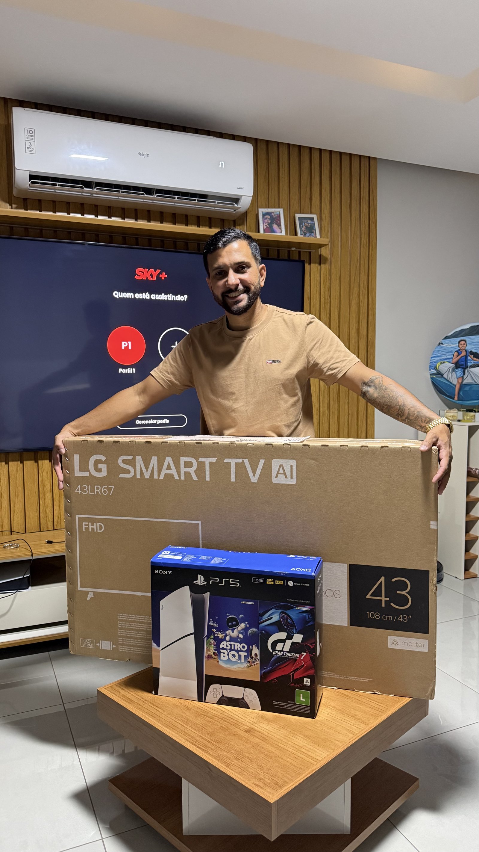 TV SMART LG + PS5 ou 3.500,00 no Pix